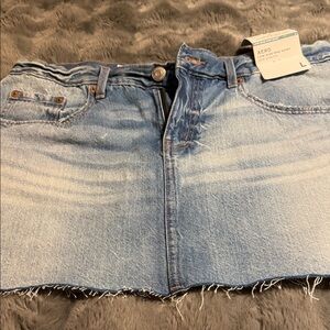Aero Light Blue Denim Mini Skirt